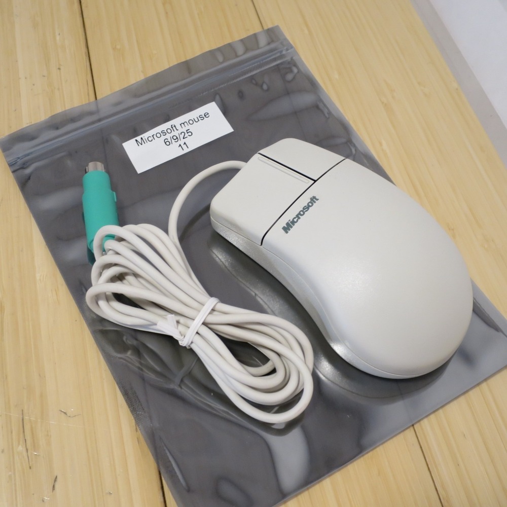 2 Button Microsoft Mouse‎ Port Compatible PS2 Mouse 2.1A PN X03-68761 - 11